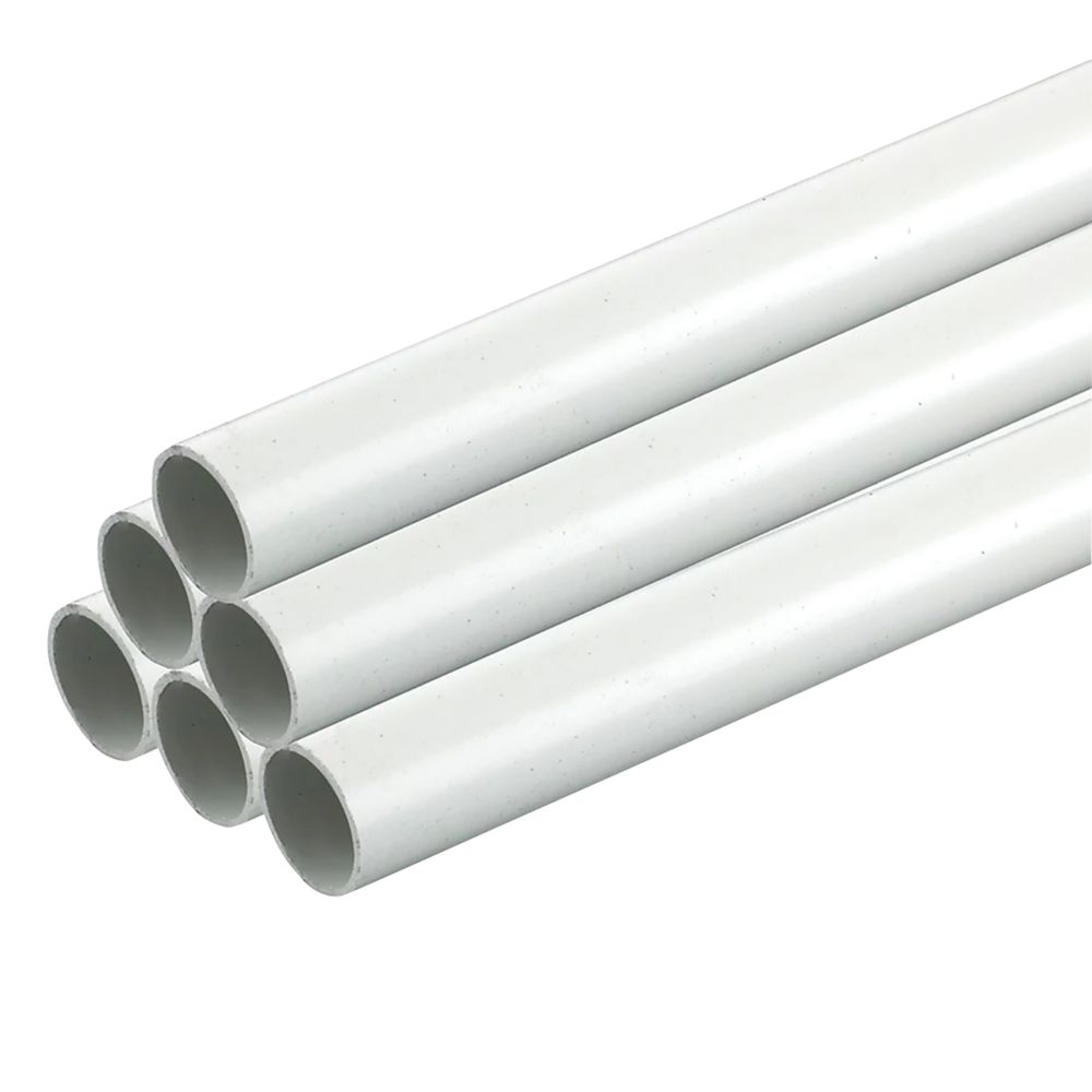 Image of Deta TTE Round uPVC White Conduit 25mm x 2m 20 Pack 