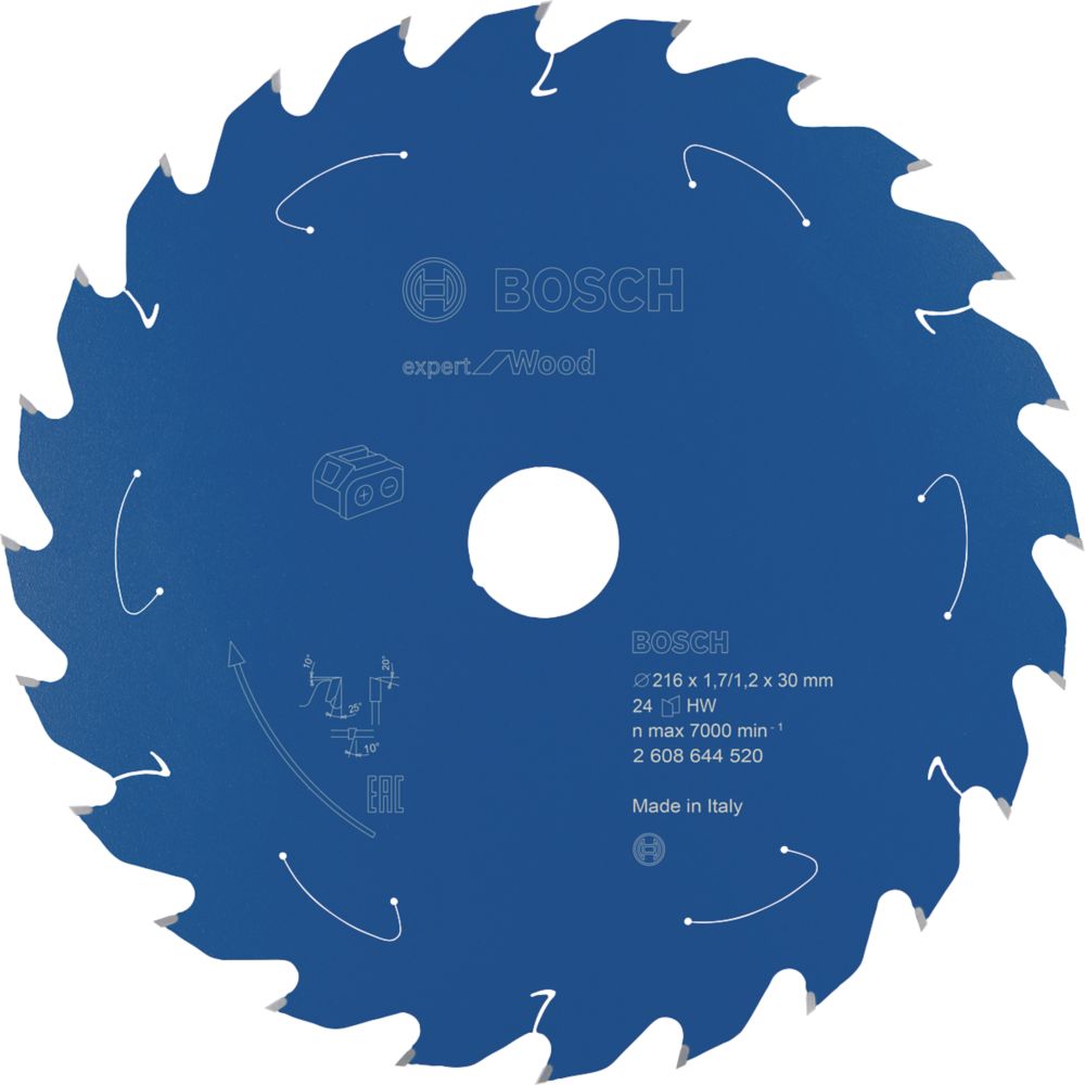 Image of Bosch Expert Wood Circular Saw Blade 216mm x 30mm 24T 