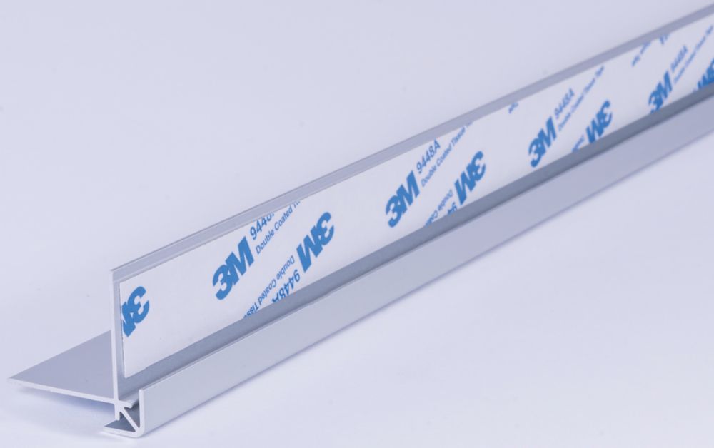 Image of Splashwall External Corner Matt Silver 750mm x 4mm 