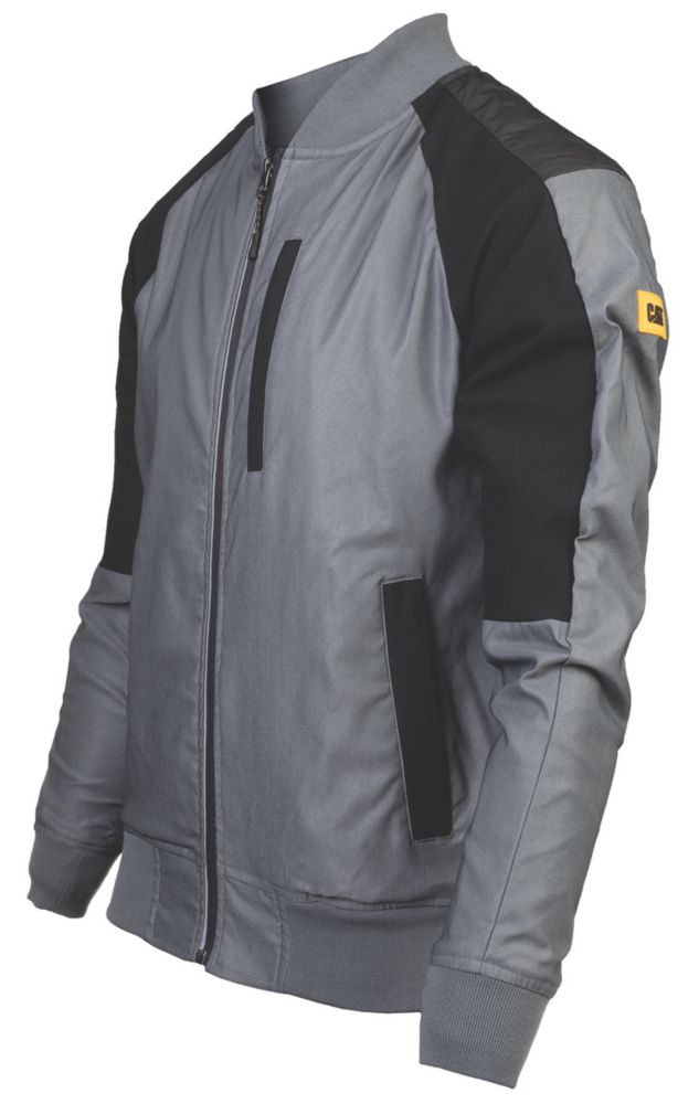 Image of CAT Trades Bomber Jacket Dark Shadow-Black Small 36-38" Chest 