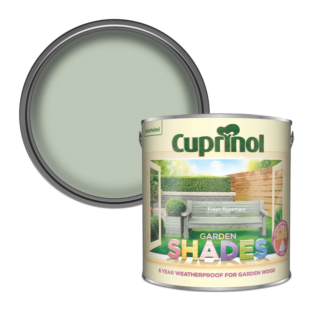 Image of Cuprinol Garden Shades Wood Paint Matt Fresh Rosemary 2.5Ltr 