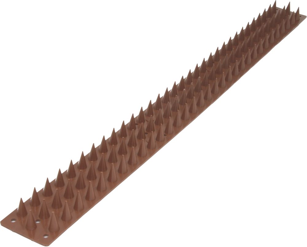 Image of Security Solutions Brown Wall Spikes 8 Pack 