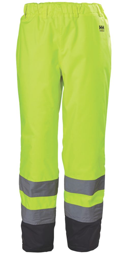 Image of Helly Hansen Alta Hi-Vis Trousers Elasticated Waist Yellow Large 36-38" W 33" L 