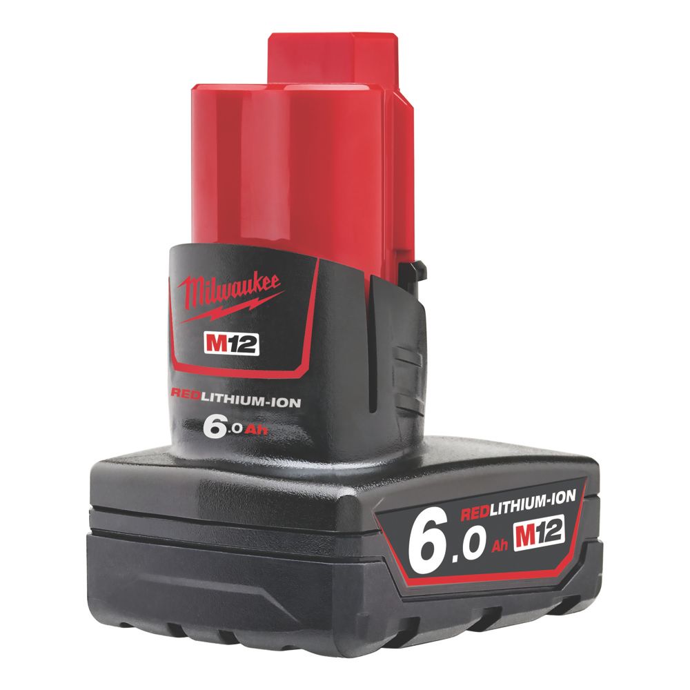 Image of Milwaukee M12 B6 12V 6.0Ah Li-Ion RedLithium Battery 