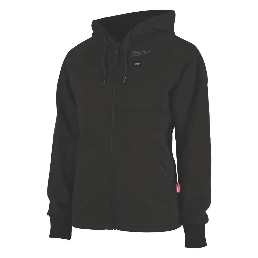 Image of Milwaukee M12 HHLBL1-0 12V Li-Ion RedLithium Heated Womens Hoodie Black Size 12-14 - Bare 