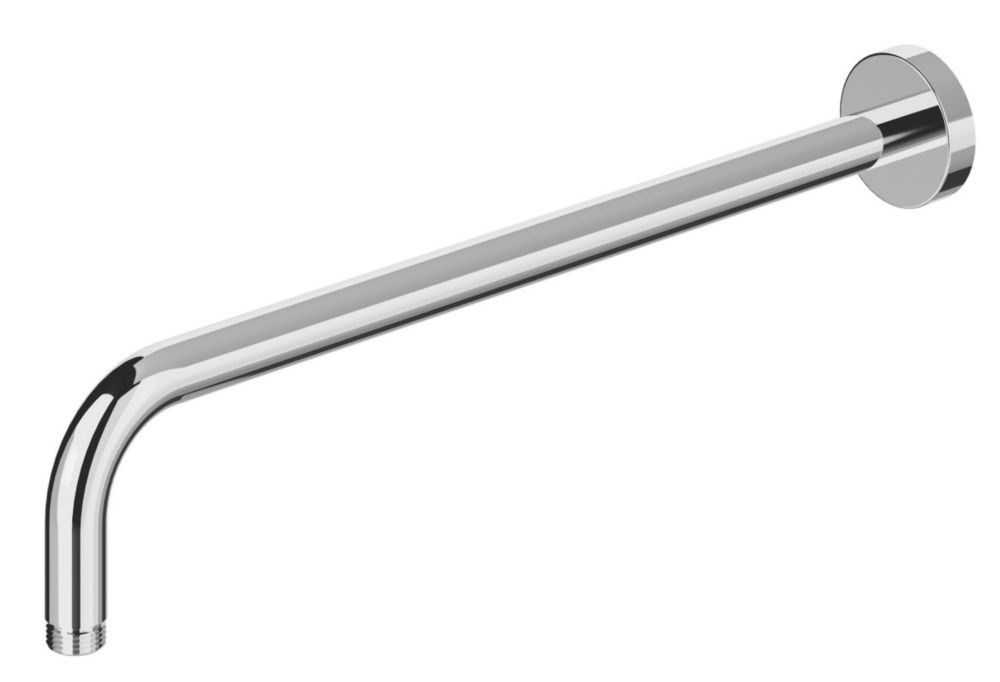 Image of Swirl Shower Arm Chrome 450mm x 22mm 