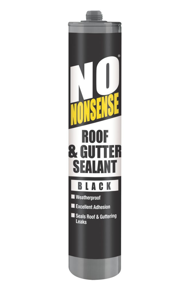 Image of No Nonsense Roof & Gutter Sealant Black 310ml 