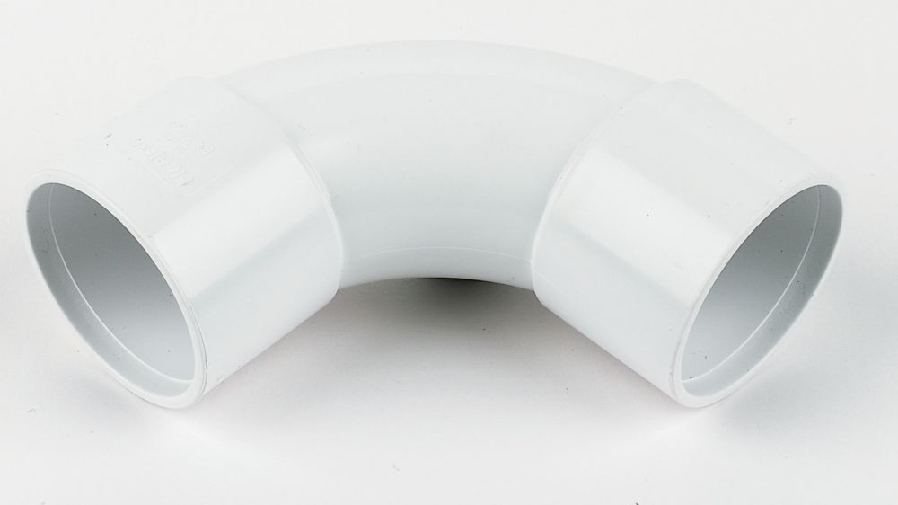 Image of FloPlast Bends 92.5Â° White 32mm 5 Pack 