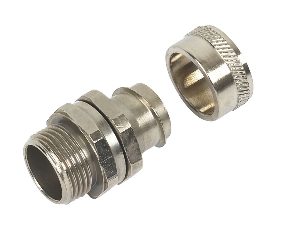Image of Adaptaflex Type B Straight Swivel External Thread Conduit Fitting M20 x 20mm 10 Pack 