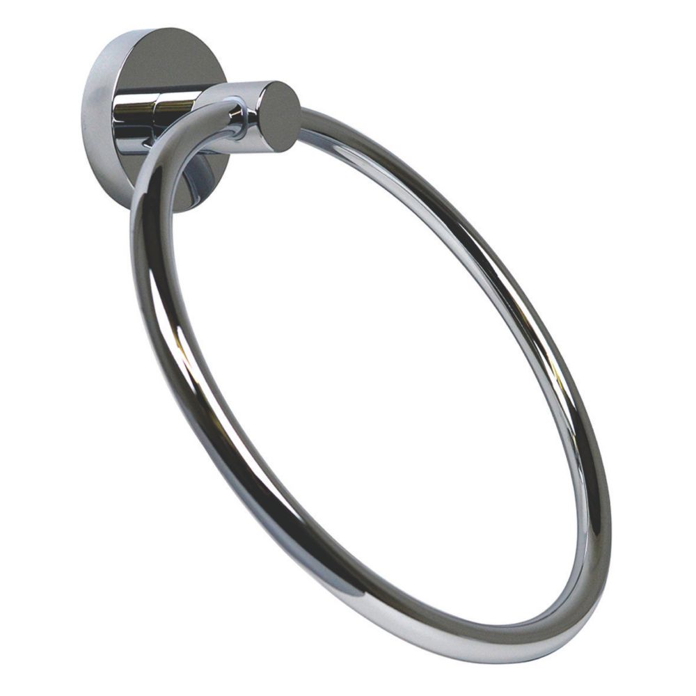 Image of Aqualux Perth Towel Ring Chrome 