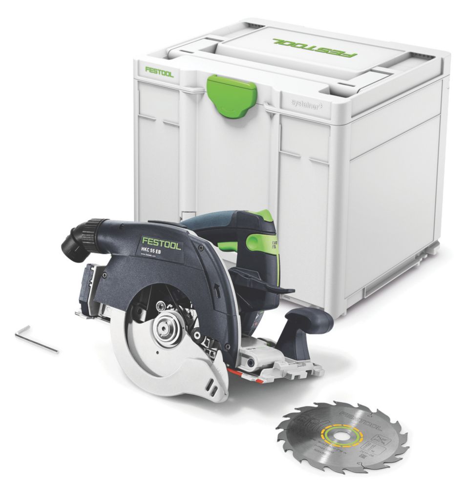 Image of Festool HKC 55 EB-Basic 160mm 18V Li-Ion Airstream Li-High Power Brushless Cordless Circular Saw - Bare 