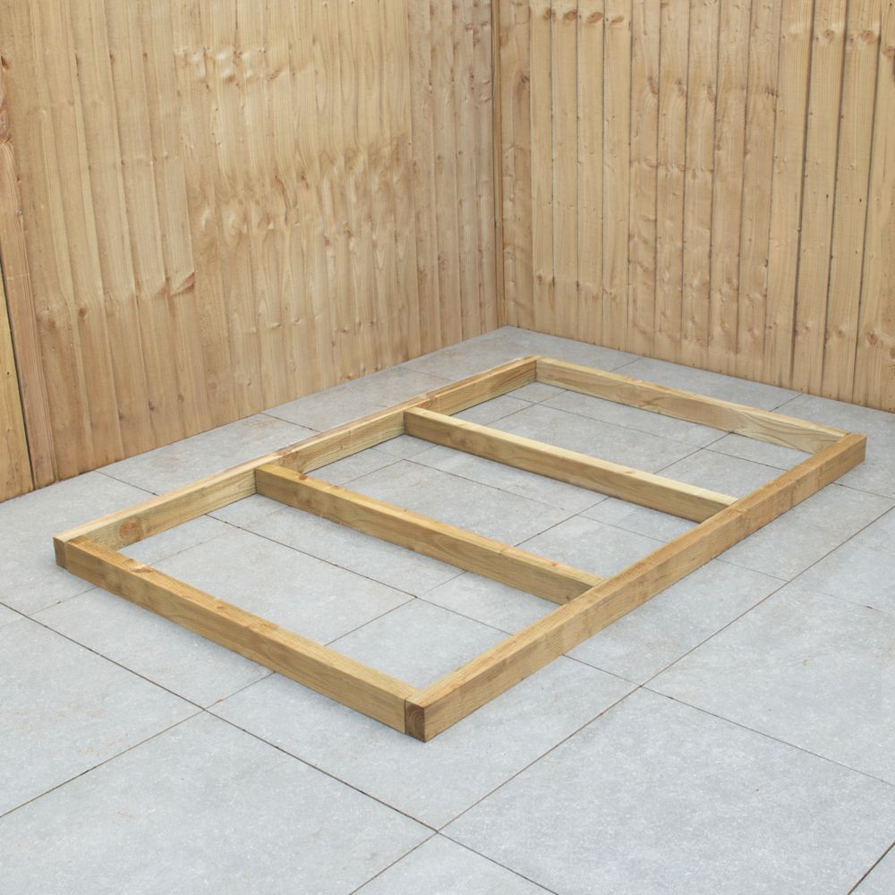 Image of Forest 6' x 4' Timber Shed Base 