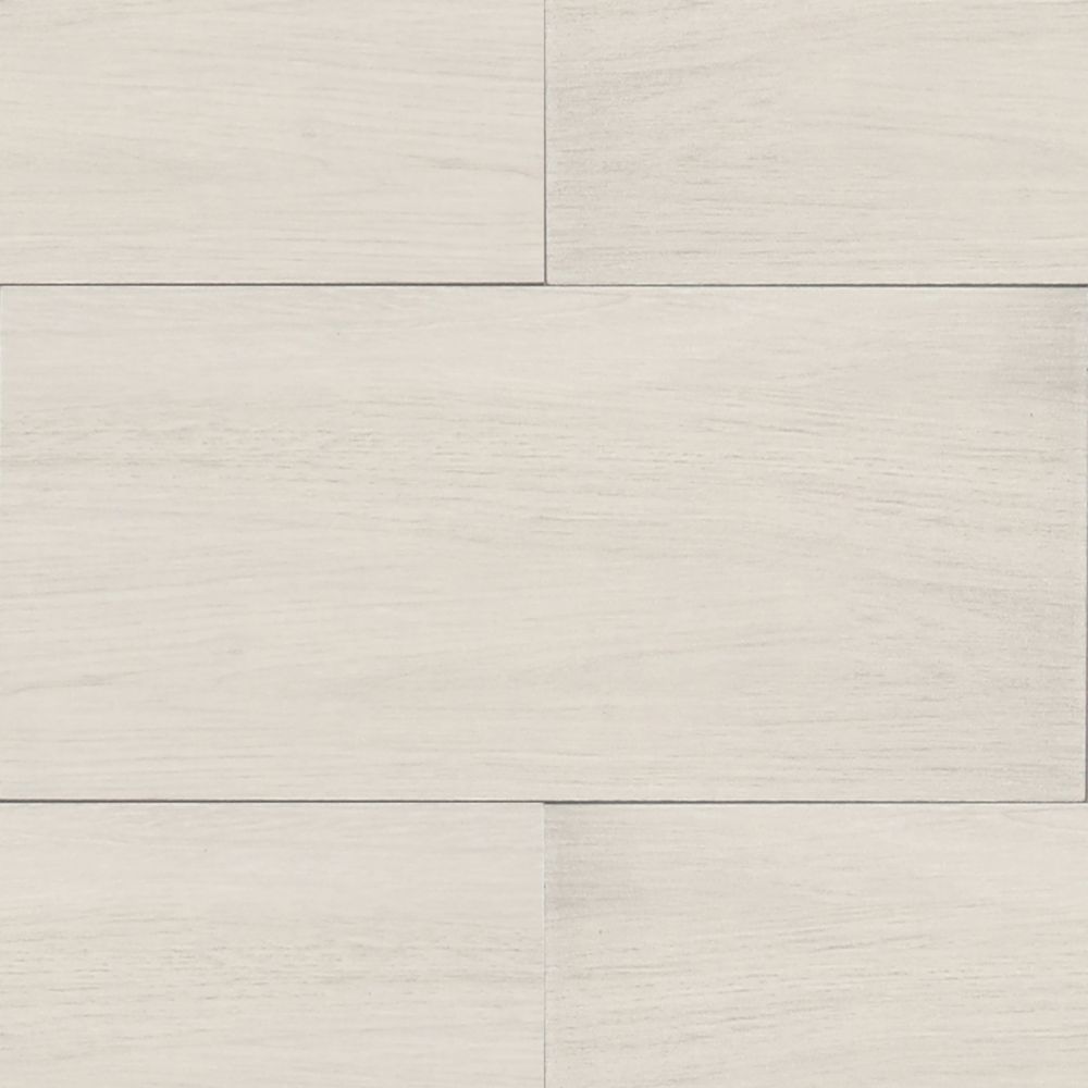 Image of Marquis Sherwood White Porcelain Tile 900mm x 150mm 8 Pack 