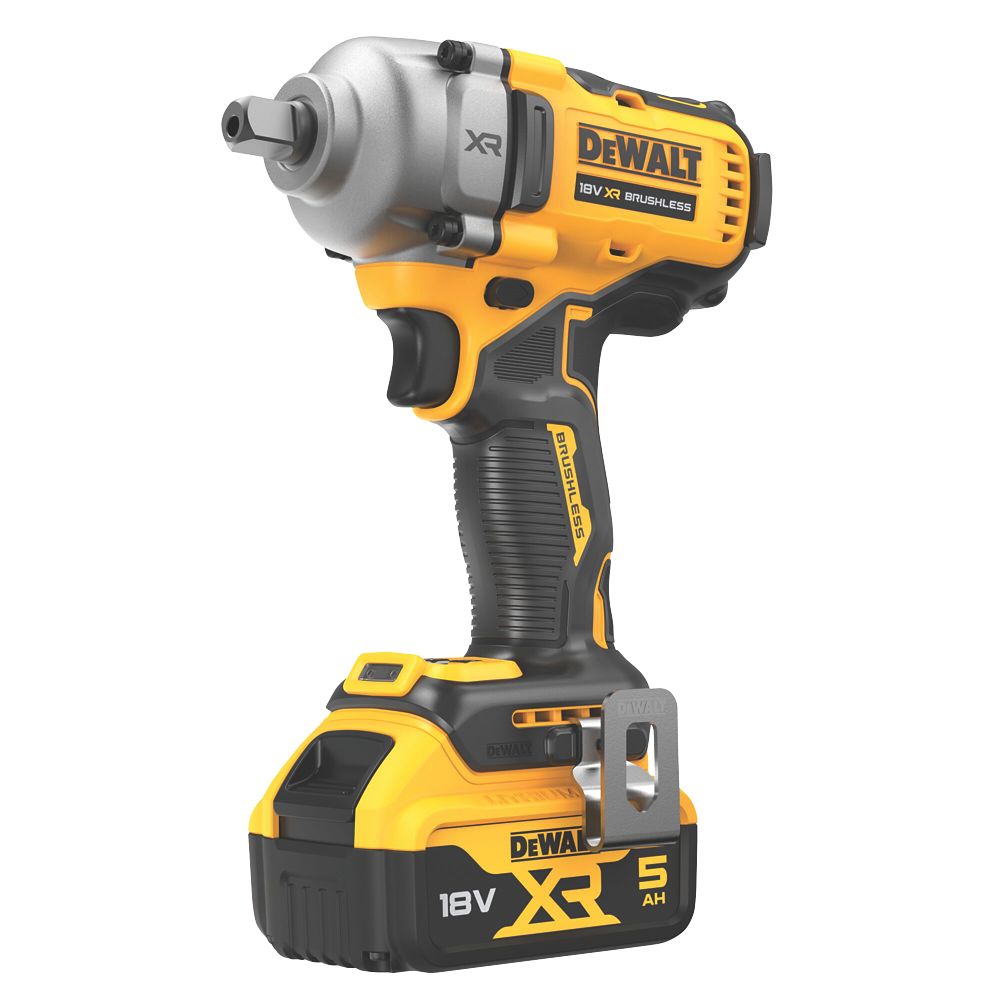 Image of DeWalt DCF892P2T-GB 18V 2 x 5.0Ah Li-Ion XR Brushless Cordless Impact Wrench 