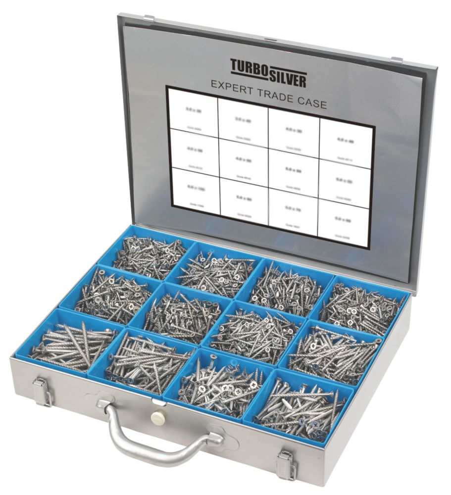 Image of Turbo Silver PZ Double-Countersunk Expert Trade Case 2800 Pcs 
