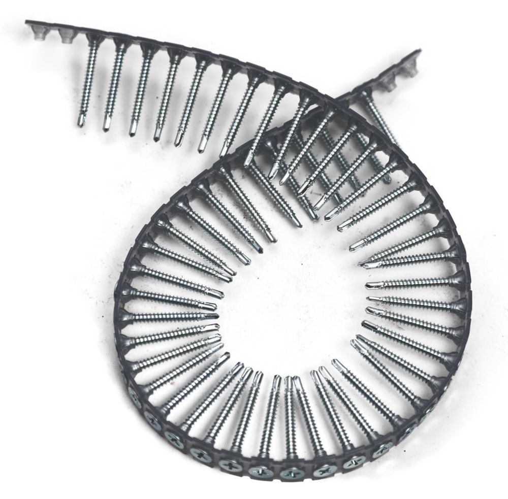 Image of Senco Phillips Countersunk Fine Thread Collated Thread-Cutting Drywall to Heavy Steel Screws 3.5mm x 35mm 1000 Pack 