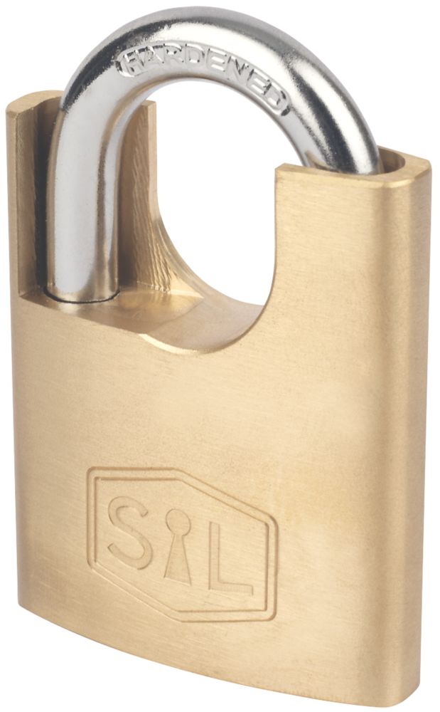 Image of Smith & Locke Brass Closed Shackle Padlock 50mm 
