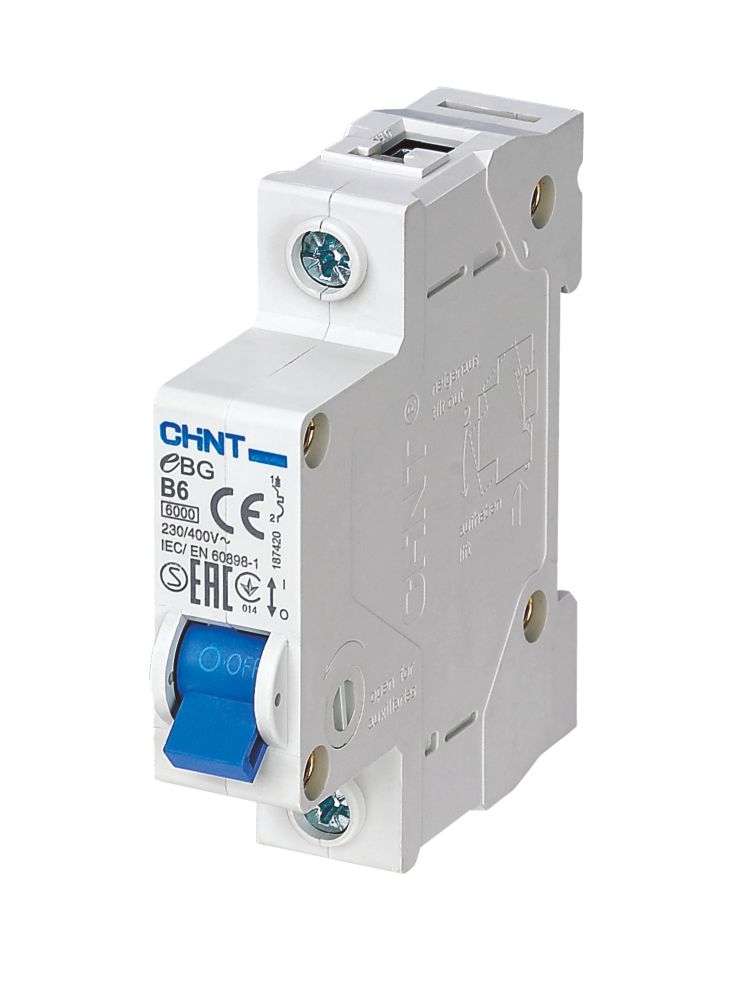 Image of Chint EBG 6A SP Type B MCB 