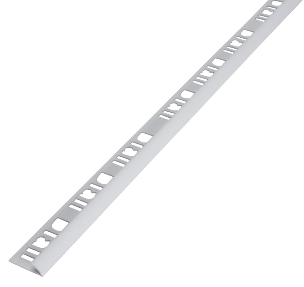 Image of Diall 6mm Round PVC Tile Trim White 2.5m 