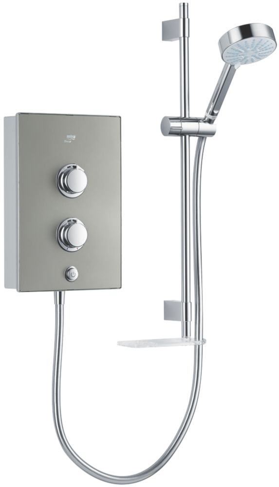 Image of Mira Decor Warm Silver 8.5kW Manual Electric Shower 