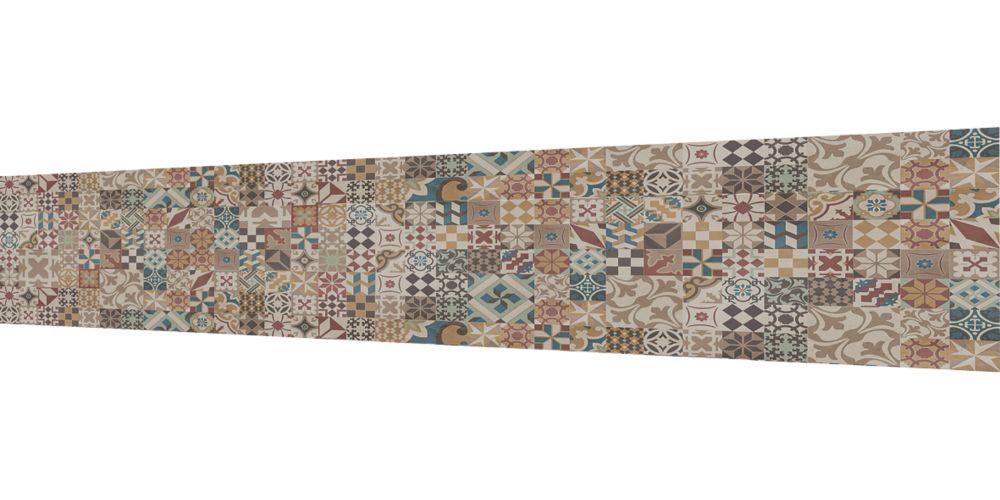 Image of Splashwall Brown / Blue / Yellow / Red Alloy Splashback 2440mm x 600mm x 4mm 