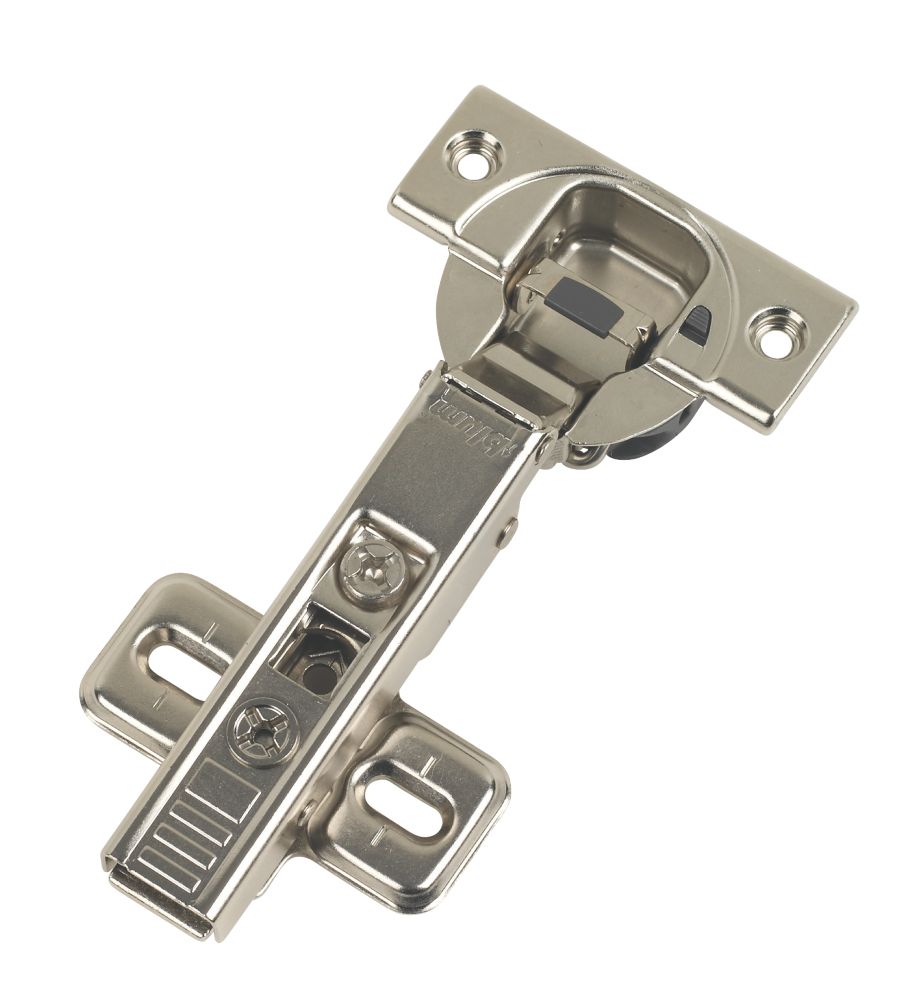 Image of Blum Blumotion Steel 110Â° Soft-Close Clip-On Concealed Hinges 112mm 2 Pack 