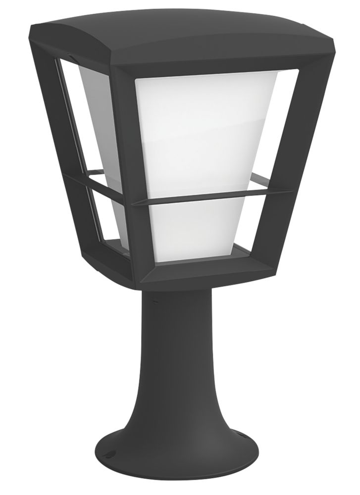 Image of Philips Hue Econic Outdoor LED Pedestal Light Black 15W 1040-1140lm 