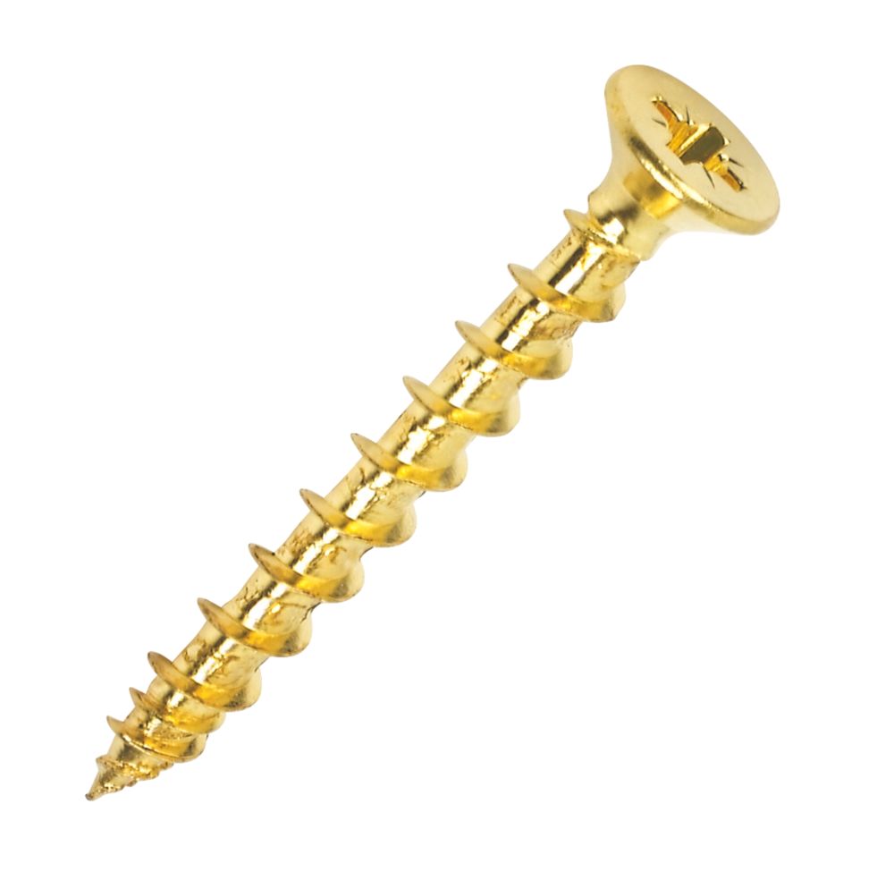 Image of Hinge-Tite PZ Double-Countersunk Thread-Cutting Hinge Screws 4mm x 25mm 50 Pack 