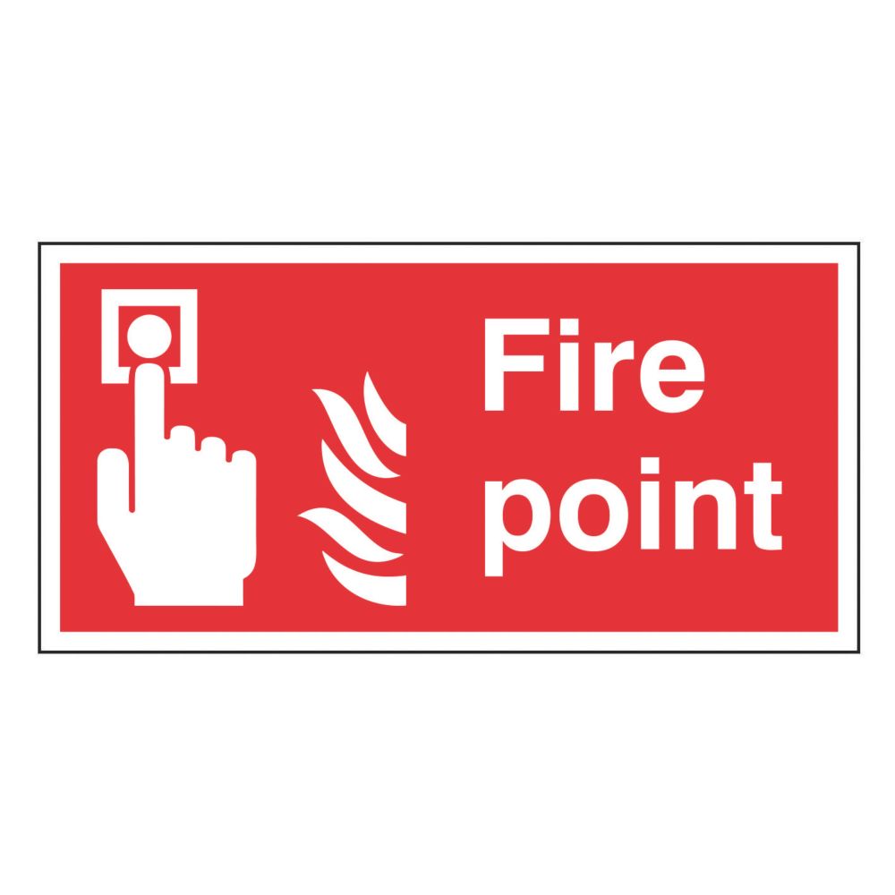 Image of Non Photoluminescent "Fire Alarm Call Point" Sign 200mm x 400mm 