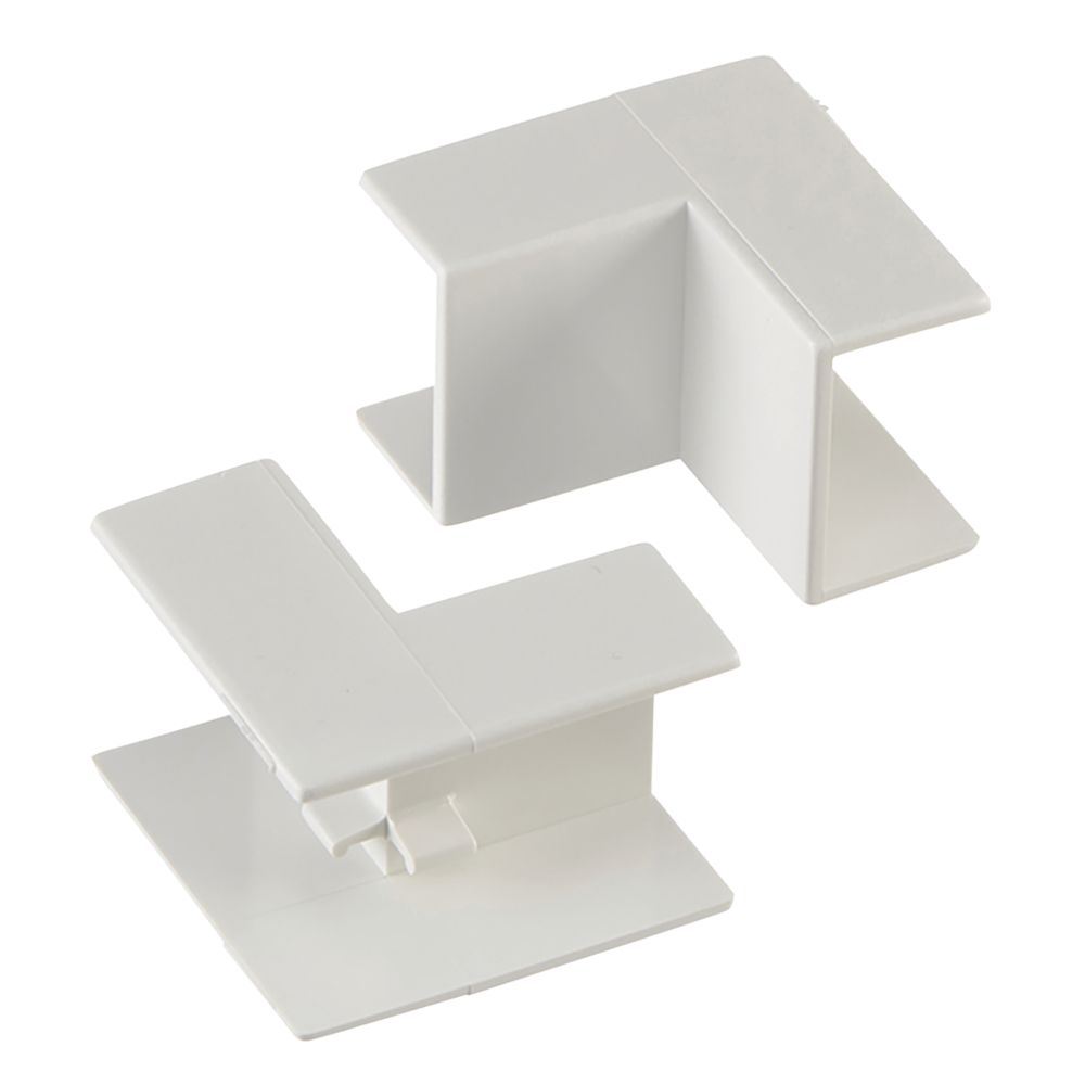 Image of Deta TTE Internal Trunking Angles 25mm x 16mm 2 Pack 