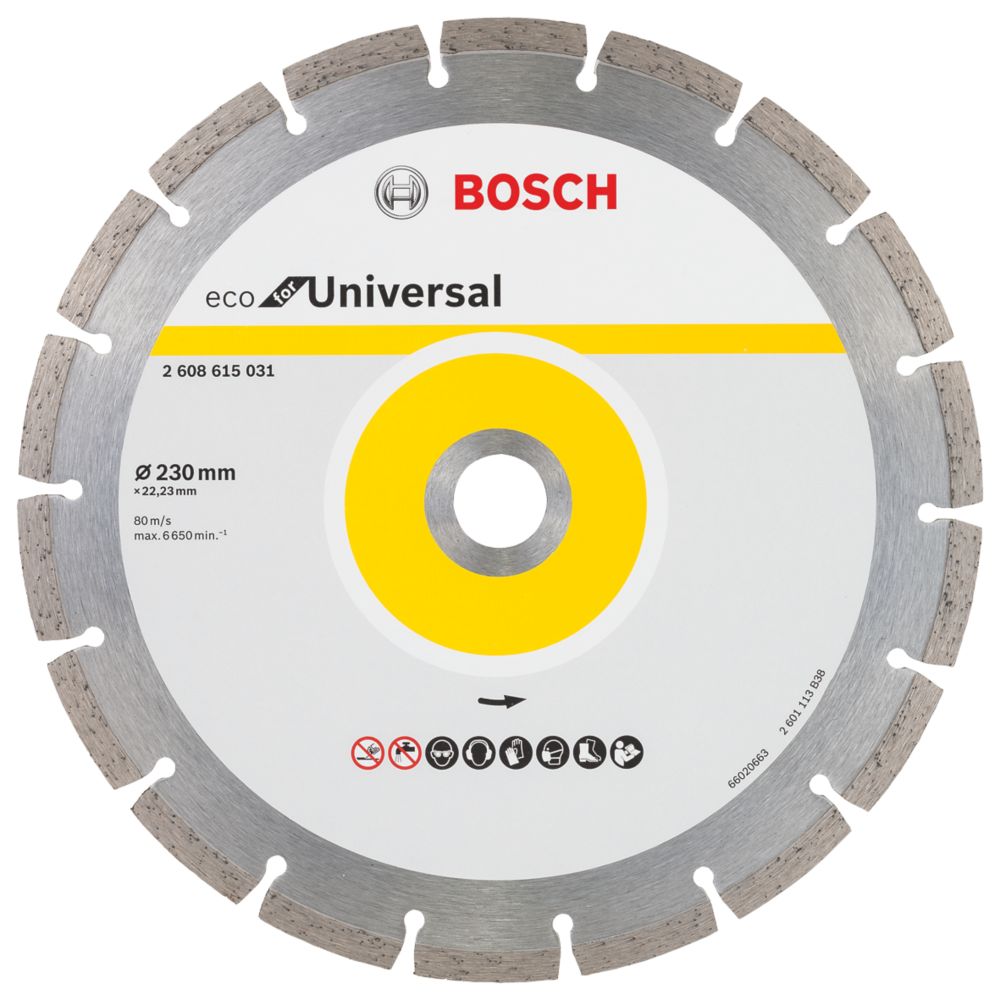 Image of Bosch Eco Multi-Material Universal Segmented Diamond Disc 230mm x 22.23mm 