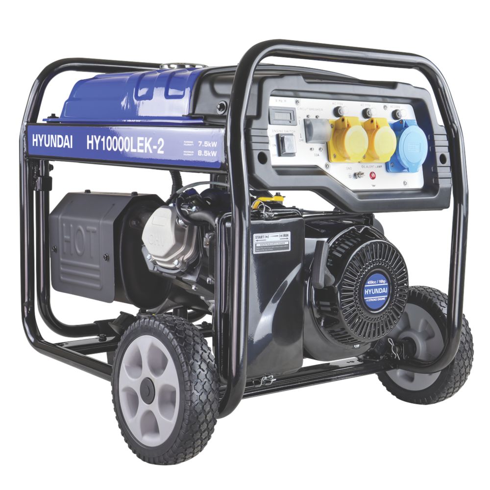 Image of Hyundai HY10000LEK-2 8kW Site Petrol Generator 230V 