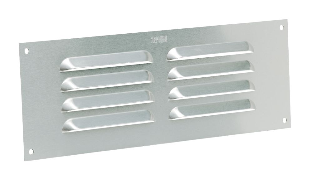 Image of Map Vent Fixed Louvre Vent Silver 229mm x 76mm 