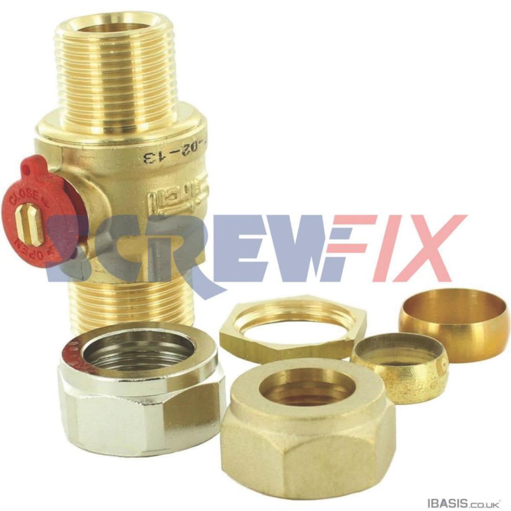 Image of Worcester Bosch 87161424100 18-22mm Isolating Valve 