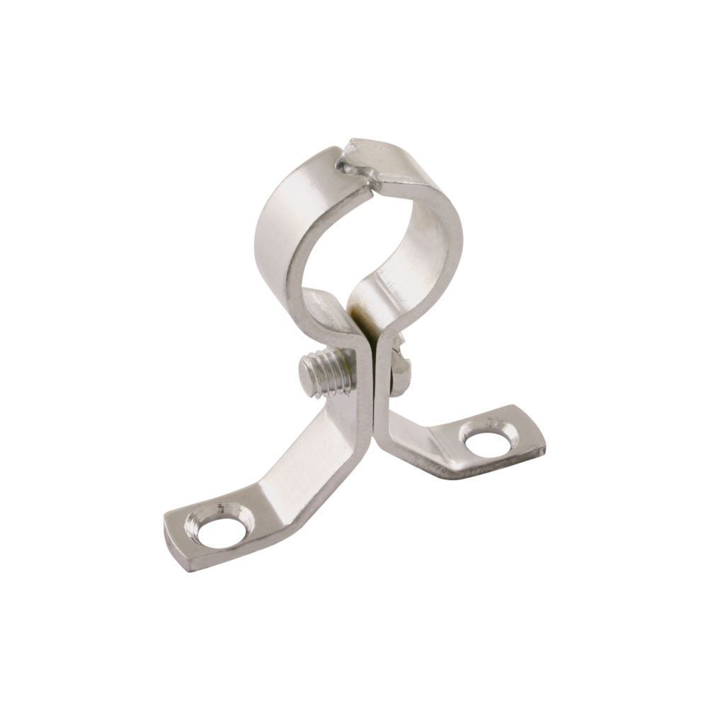 Image of 22mm Saddle Clips Chrome 5 Pack 
