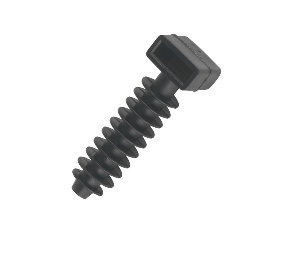 Image of Cable Tie Masonry Mount Black 40.2mm x 10mm 100 Pack 