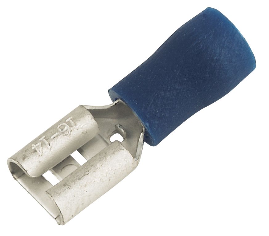 Image of Insulated Blue 6.3mm Push-On 