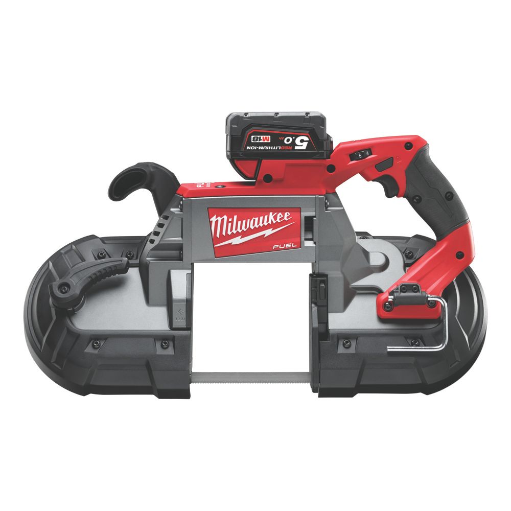 Image of Milwaukee M18 CBS125-502C FUEL 125mm 18V 2 x 5.0Ah Li-Ion RedLithium Brushless Cordless Deep Cut Bandsaw 