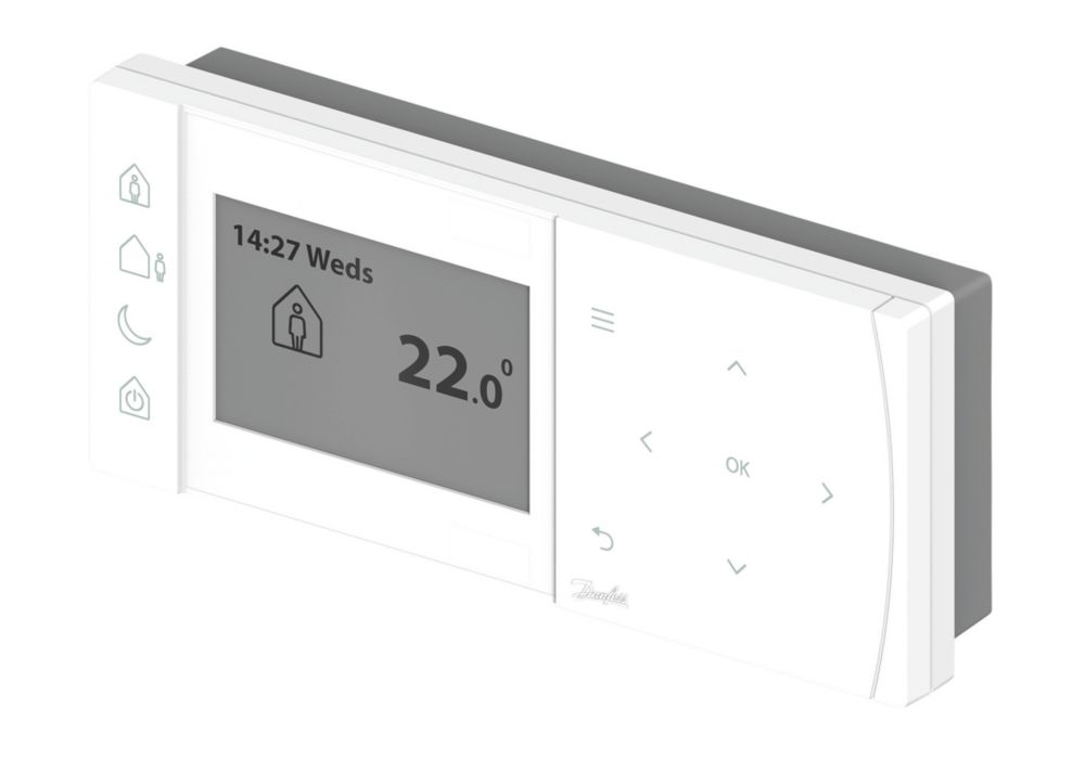 Image of Danfoss TPOne 1-Channel Wireless Programmable Room Thermostat & Receiver 