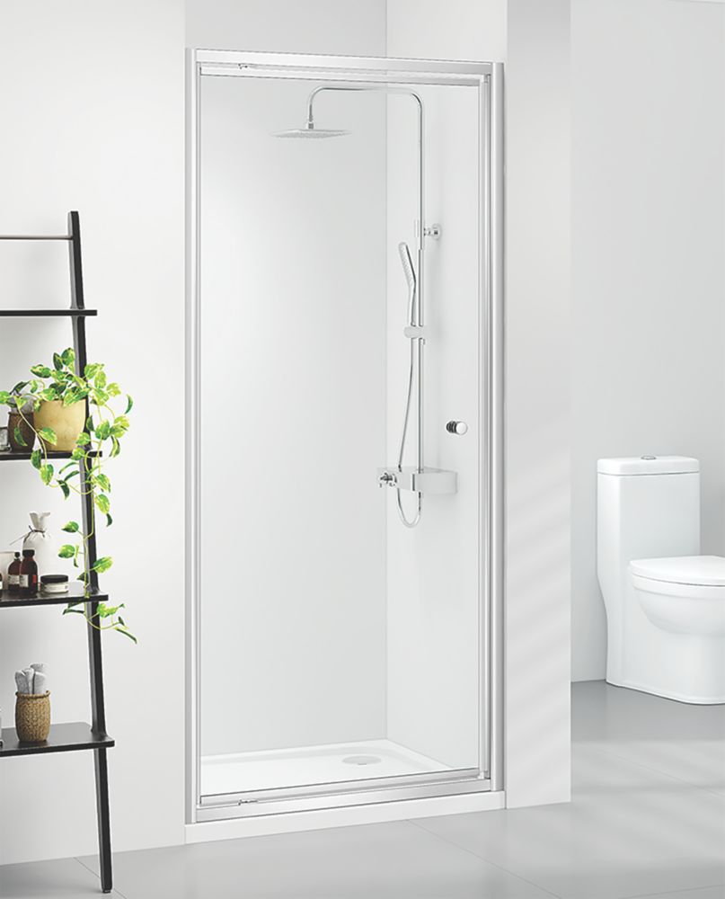Image of Triton Neo Six Framed Rectangular Pivot Shower Door Chrome 760mm x 1850mm 