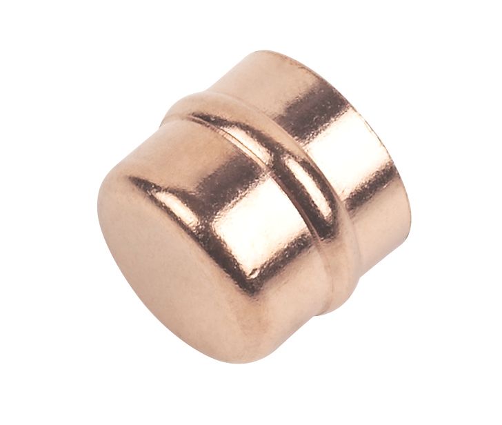 Image of Flomasta Solder Ring Stop Ends 15mm 10 Pack 