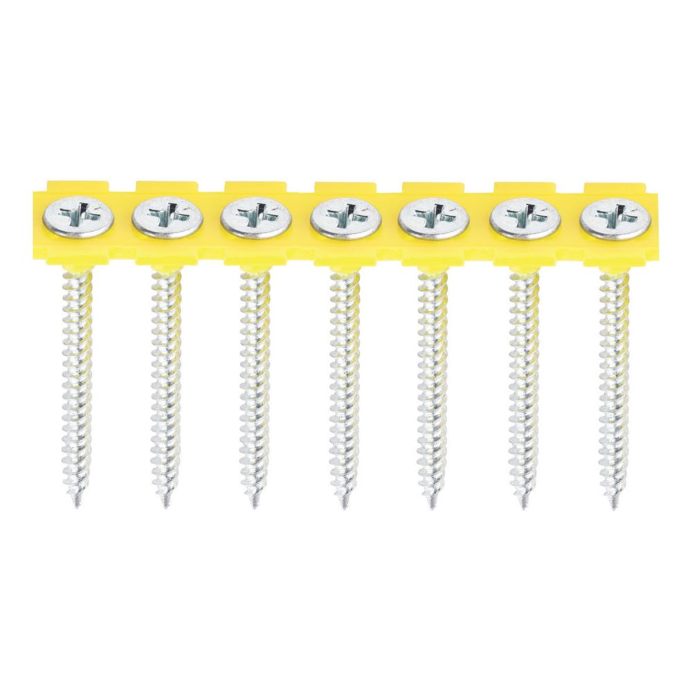 Image of Timco Phillips Bugle Fine Thread Collated Self-Tapping Drywall Screws 3.5mm x 42mm 1000 Pack 