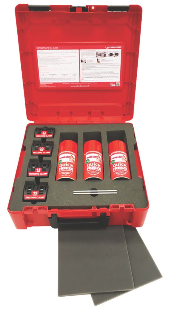 Image of Rothenberger Rofrost Rapid Pipe Freezing Kit 15 & 22mm 