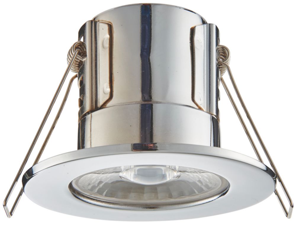 Image of LAP Cosmoseco Fixed Fire Rated LED Downlight Chrome 5.8W 450lm 