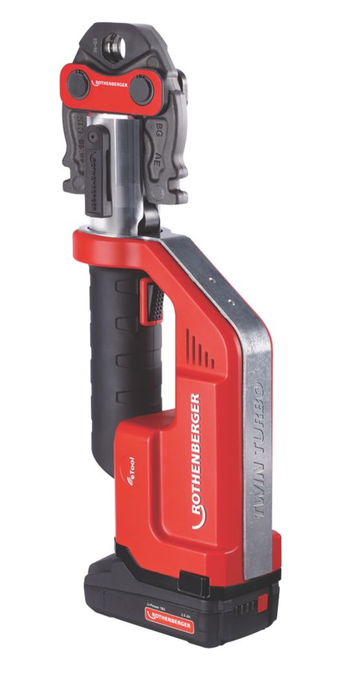 Image of Rothenberger 1000002124 18V 1 x 2.0Ah Li-Ion CAS Brushless Cordless Pipe Press 