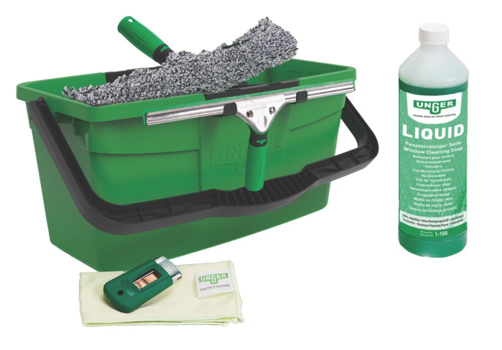 Image of Unger AK015 Complete Kit 6-in-1 Window Cleaning Kit 6 Pieces 