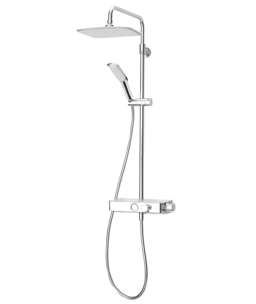Image of Triton HP/Combi Flexible Exposed Chrome Thermostatic Mixer Shower with Diverter 