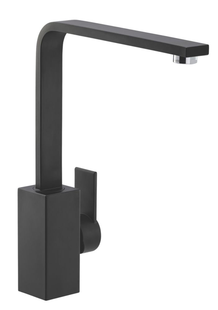 Image of Streame by Abode Pixell Quad Single Lever Mono Mixer Kitchen Tap Matt Black 