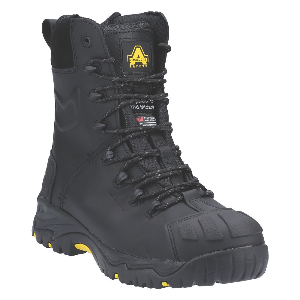 Image of Amblers FS999 Metal Free Safety Boots Black Size 10.5 