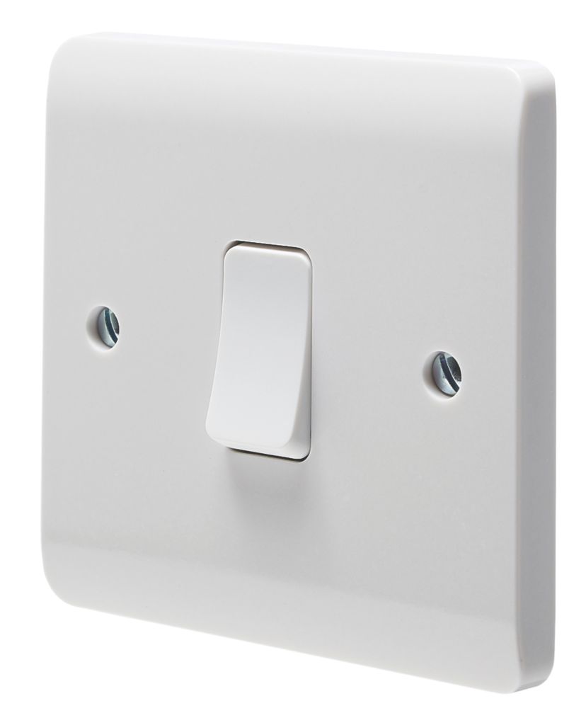 Image of Crabtree Instinct 10AX 1-Gang Intermediate Switch White 